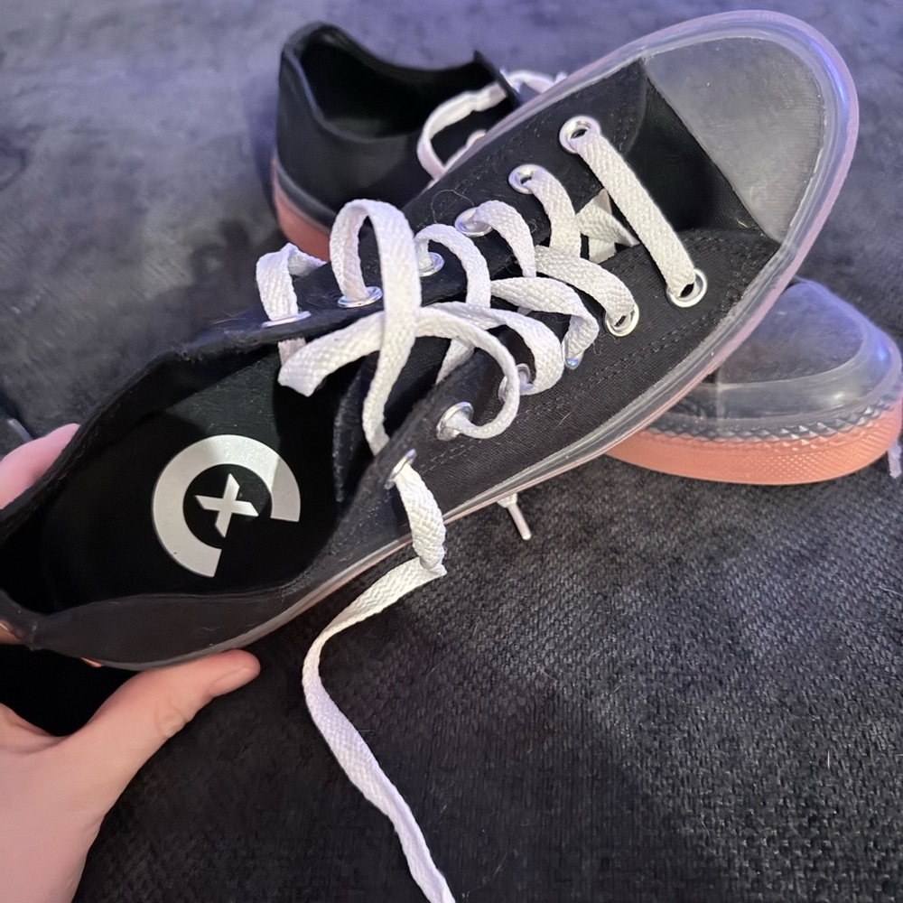Converse Black and Gray Platform Shoes - Picture 2 of 3